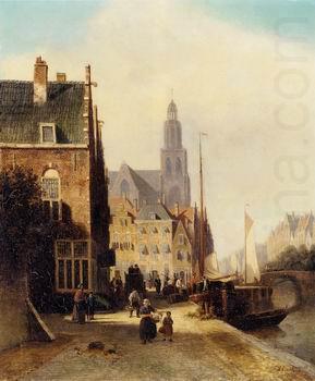 unknow artist European city landscape, street landsacpe, construction, frontstore, building and architecture. 301 china oil painting image